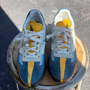 New Balance men’s 10  Sneakers with Blue and Yellow Accents- no box